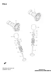 Shim, tappet rm-z450 (12892-35G00-152)