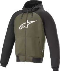 Толстовка-худі Alpinestars CHROME, Чорний/Зелений, L