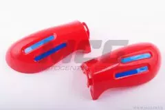 Захист рук на кермо mod:2 GLOVES червоні (XJB)