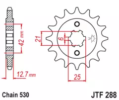 Зірка передня JT Sprockets JTF288.18