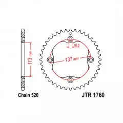 Зірка задня JT Sprockets JTR1760.36