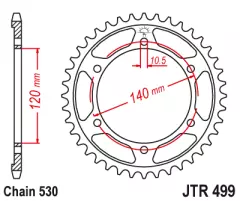 Зірка задня JT Sprockets JTR499.52