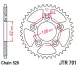 Зірка задня JT Sprockets JTR701.38