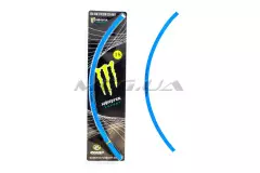 Наклейка на колесо 18 MONSTER ENERGY синя світловідбивна (GJCT) (Китай)