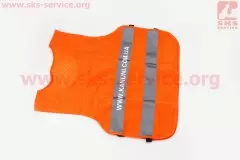 Жилет безпеки світловідбиваюча сітка M (58x53см) (Китай)