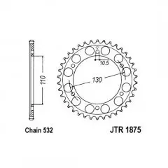 Зірка задня JT Sprockets JTR1875.48