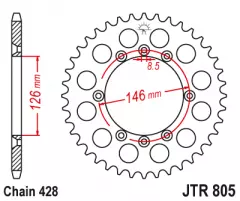 Зірка задня JT Sprockets JTR805.50