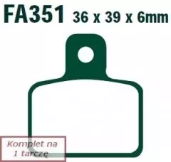 Колодки гальмівні дискові EBC FA351TT