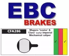 Колодки гальмівні дискові EBC CFA286HH