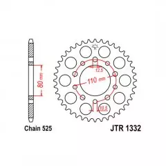 Зірка задня JT Sprockets JTR1332.41