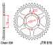 Зірка задня JT Sprockets JTR816.48