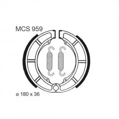 Колодки гальмівні барабанні LUCAS MCS959