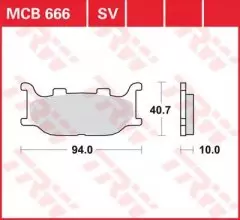 Колодки гальмівні дискові LUCAS MCB666