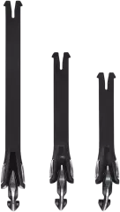 Комплект ременів з пряжкою для мотобот Alpinestars Tech 10, Чорний