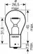 Лампа розжарювання Osram PY21W 12V 21W BAU15s - Фото 2