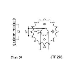 Зірка передня JT Sprockets JTF278.15