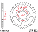 Зірка задня JT Sprockets JTR802.49