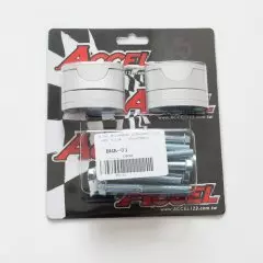 Проставки керма ACCEL BMA-01SV 28.6мм висота набірна, Срібний