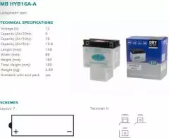 Акумулятор LANDPORT HYB16A-A