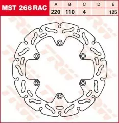 Диск гальмівний LUCAS MST266RAC