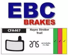 Колодки гальмівні дискові EBC CFA467