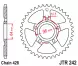 Зірка задня JT Sprockets JTR242.50