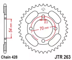Зірка задня JT Sprockets JTR263.42