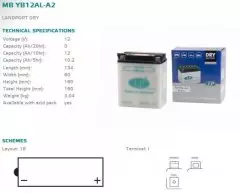 Акумулятор LANDPORT YB12AL-A2