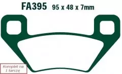 Колодки гальмівні дискові EBC FA395R