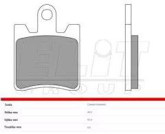 Колодки гальмівні дискові BREMBO 07YA09SA