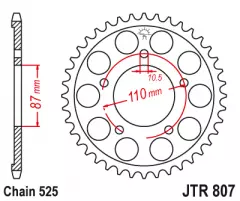 Зірка задня JT Sprockets JTR807.48