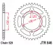 Зірка задня JT Sprockets JTR846.41