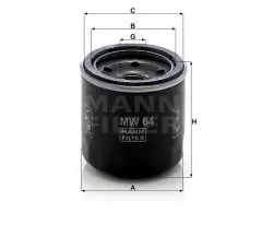 Фільтр масляний MANN MW 64