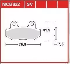 Колодки гальмівні дискові LUCAS MCB822SV