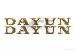 Наклейка літери DAYUN (19х4) (2шт) золотиста (DYN)