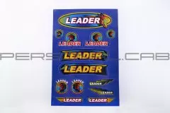 Наклейки набір LEADER (33х22) сині (SEA)