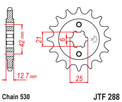 Зірка передня JT Sprockets JTF288.16