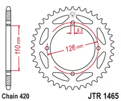 Зірка задня JT Sprockets JTR1465.47