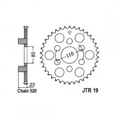 Зірка задня JT Sprockets JTR19.37