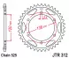 Зірка задня JT Sprockets JTR312.40