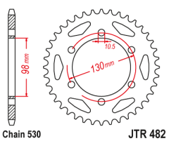 Зірка задня JT Sprockets JTR482.47
