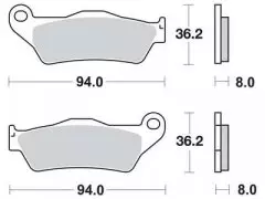 Колодки гальмівні дискові LUCAS MCB648RSI