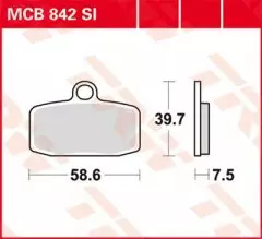 Колодки гальмівні дискові LUCAS MCB863SI