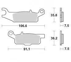 Колодки гальмівні дискові MOTO-MASTER M095911