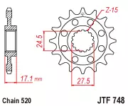Зірка передня JT Sprockets JTF748.15