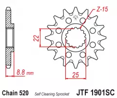 Зірка передня JT Sprockets JTF1901.14SC