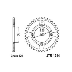 Зірка задня JT Sprockets JTR1214.36