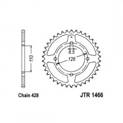 Зірка задня JT Sprockets JTR1466.47