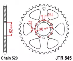 Зірка задня JT Sprockets JTR845.46