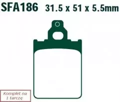 Колодки гальмівні дискові EBC SFA186